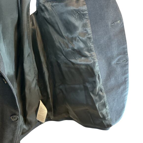 Abercrombie & Fitch Men’s Stretch Blazer Suit Jacket Black Single Breasted Large - Picture 6 of 15